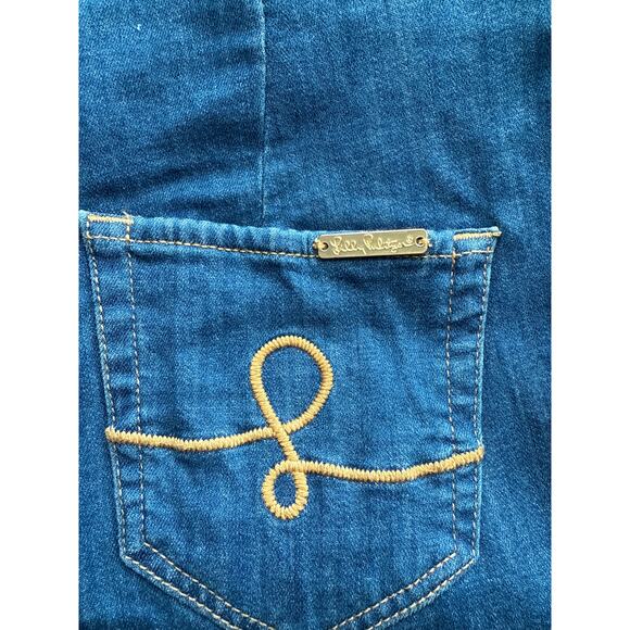 Lilly Pulitzer Ocean Kay High Rise Crop Stretchy Denim Jean Size 6 - Picture 9 of 10